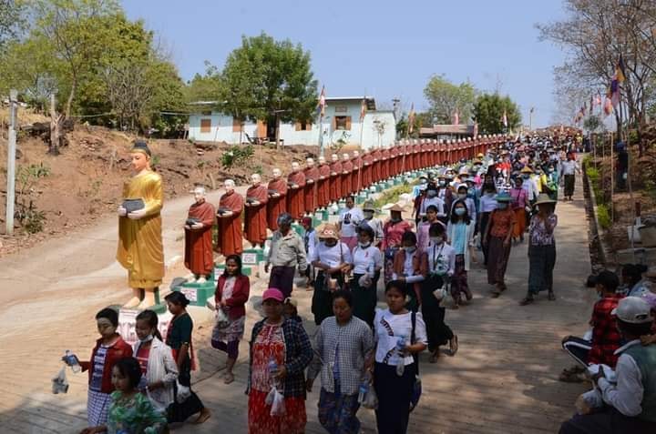 ကနီမြို့တွင် စစ်အာဏာရှင်ကျဆုံးရေး ကျိန်စာတိုက်ပွဲပြုလုပ်