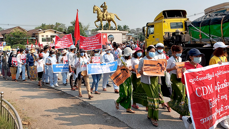 ညောင်လေးပင် CDM စည်ပင်ဝန်ထမ်းများကို လစာဖြတ်တောက်