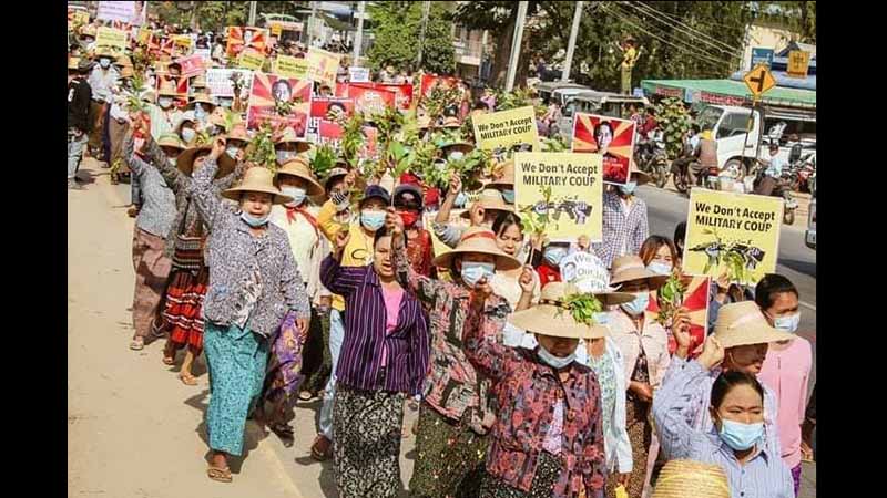 ချောင်းဦးမြို့တွင် သ​ပြေညို​တော်လှန်​ရေး ဆင်နွှဲ