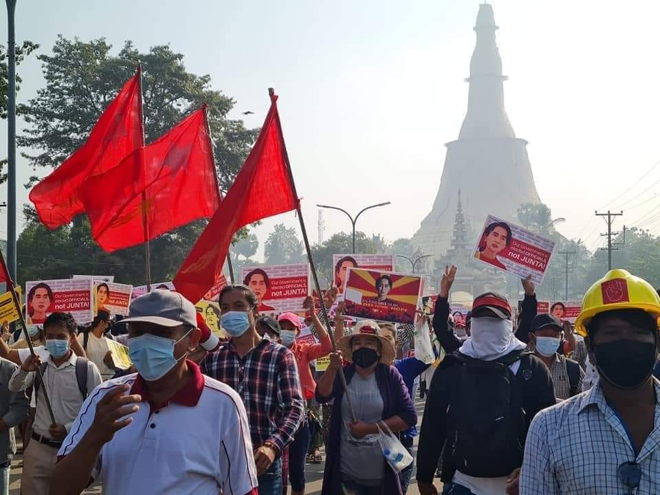 ပဲခူးတွင် စစ်အာဏာရှင်အလိုမရှိကြောင်း ဆက်လက်ဆန္ဒပြ