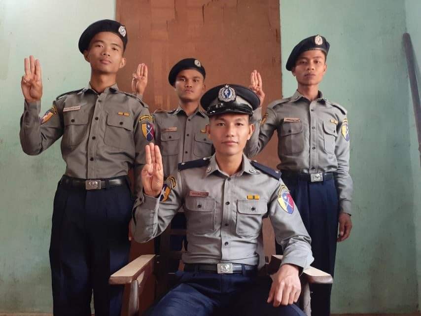 နေပြည်တော်က ရဲတပ်ဖွဲ့ဝင်အချို့ စစ်အာဏာရှင်ဖီဆန်ရေး လုပ်ဆောင်