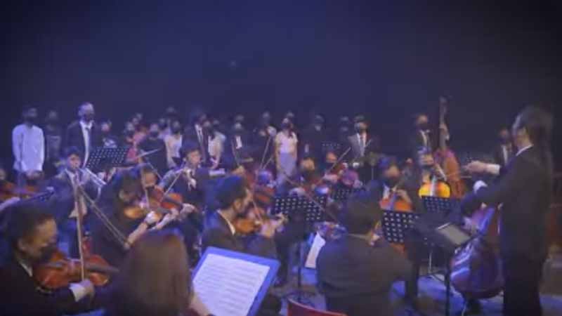 ပြည်သူ့ကြွေးကြော်သံ၊ Orchestra တီးဝိုင်း ဗားရှင်းအသစ်ဖြင့် ထွက်ရှိလာသည့် သွေးသစ္စာ သီချင်း (ရုပ်သံ)