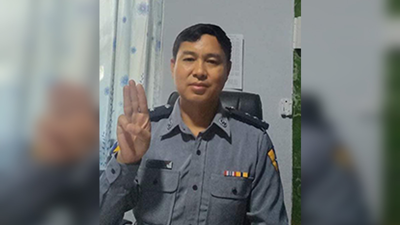 အာဏာရှင်စနစ်ကို တွန်းလှန်ရန် မန္တလေးတိုင်းရဲအကူတပ်ဖွဲ့က ဒုရဲမှူး CDM ပါဝင်