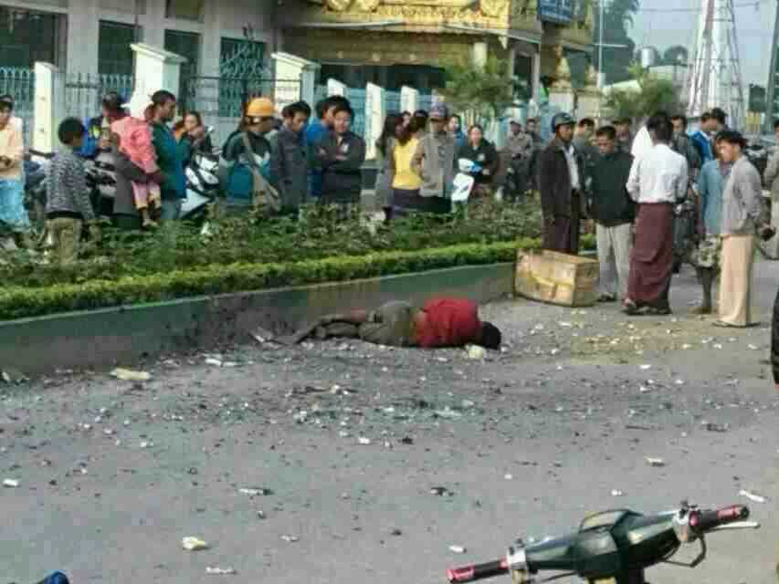 နမ့္ခမ္းျမို့ ဗုံး ၃ လုံး ေပါက္ကြဲ၊ ၁ ဦး ေသဆုံး