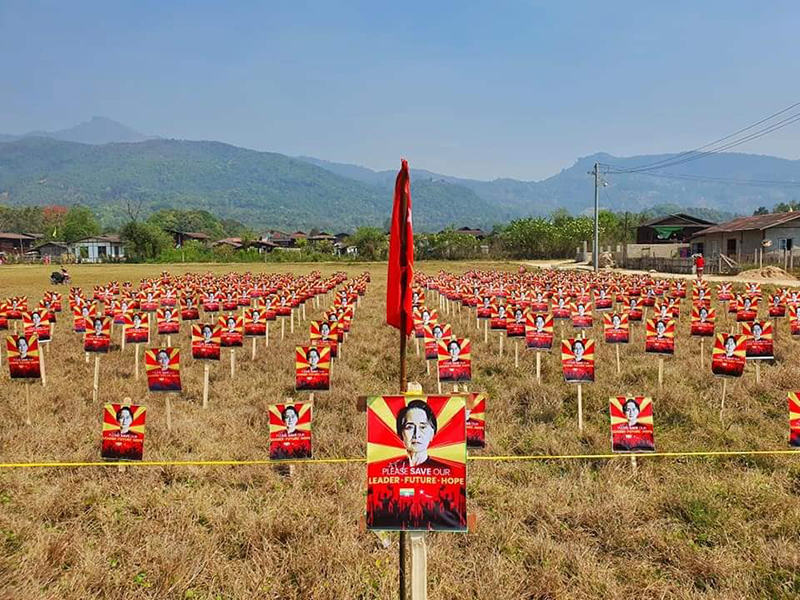 မိုးကုတ်တွင် လူမဲ့သပိတ်၊ ထိုင်သပိတ်နှင့် လှည့်လည်သပိတ်များ ဆက်လက်ပြုလုပ်