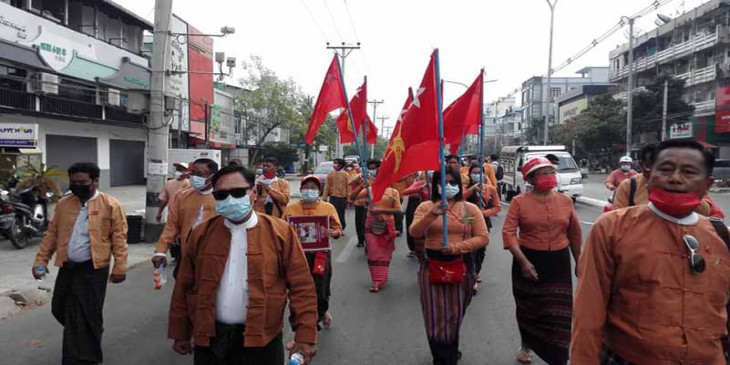 အန်အယ်လ်ဒီ ပါတီဝင် ၂၀၀ ကျော်ဖမ်းဆီးခံထားရပြီး ၅ ဦး သတ်ဖြတ်ခံရ