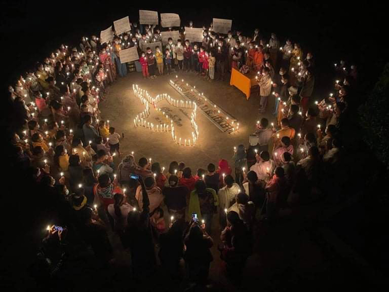 ကျဆုံးသွားသူများအတွက် KIA ထိန်းချုပ်နယ်​​မြေ မိုင်ဂျာရန်တွင် ဆုတောင်းပွဲ ပြုလုပ်