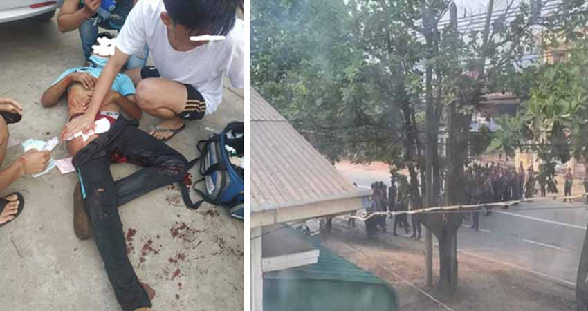 ဘားအံ G-Z စစ်ကြောင်းကို စစ်တပ်နှင့်ရဲက ကျည်အစစ်ဖြင့်ပစ်ခတ် အနည်းဆုံး ၂ ဦးဒဏ်ရာရ