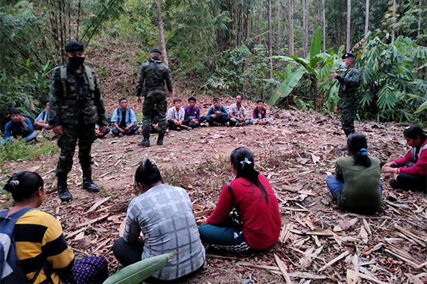 ထိုင်းဘက်သို့ တရားမဝင်ဖြတ်ကျော်ဝင်ရောက်သည့် မြန်မာ ၁၆ ဦး ဖမ်းဆီးခံရ