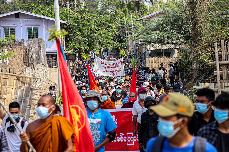 ဗကသများ အဖွဲ့ချုပ်၊ ဘုရားကြီး ငြိမ်းချမ်းရေး စစ်ကြောင်း ပူးပေါင်းဆန္ဒထုတ်ဖော်
