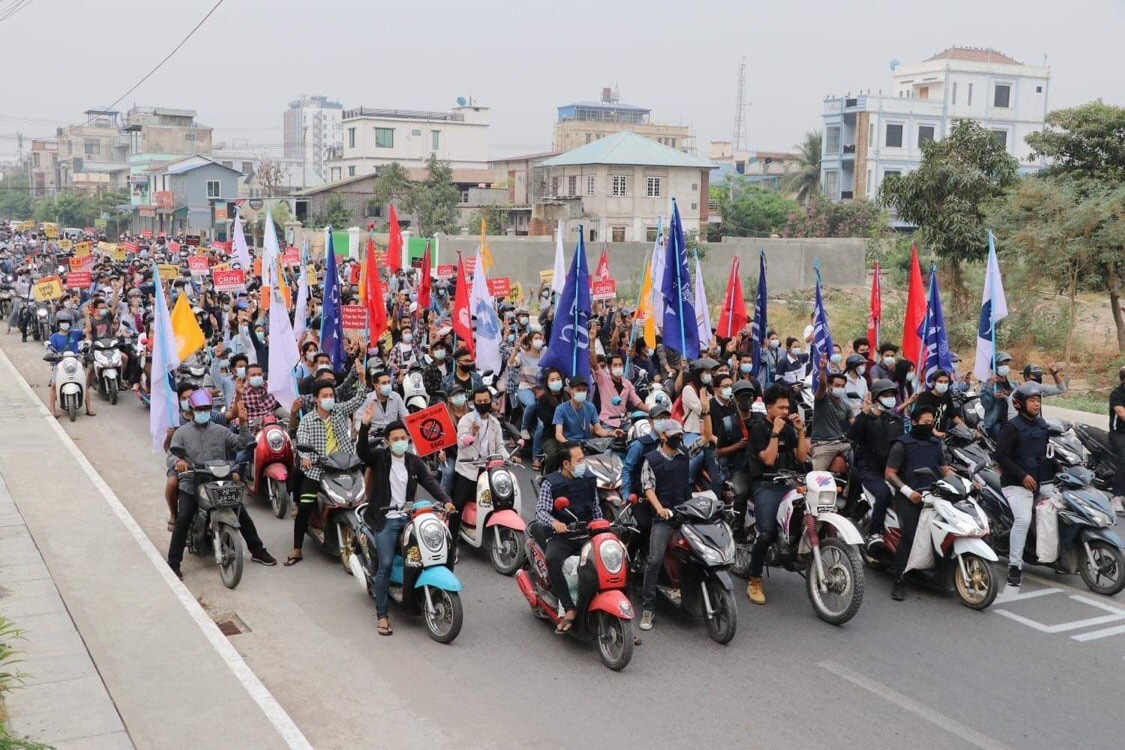 စစ်အာဏာရှင်စနစ် တိုက်ဖျက်ရေး မန္တလေးတွင် အထွေထွေသပိတ်တပ်ပေါင်းစုဖွဲ့စည်း