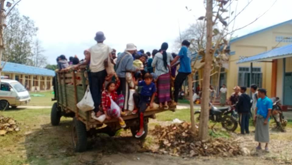 နမ္မတူမြို့နယ်က ရွာသား ၅၀၀ ခန့် စစ်ဘေးတိမ်းရှောင်လာ