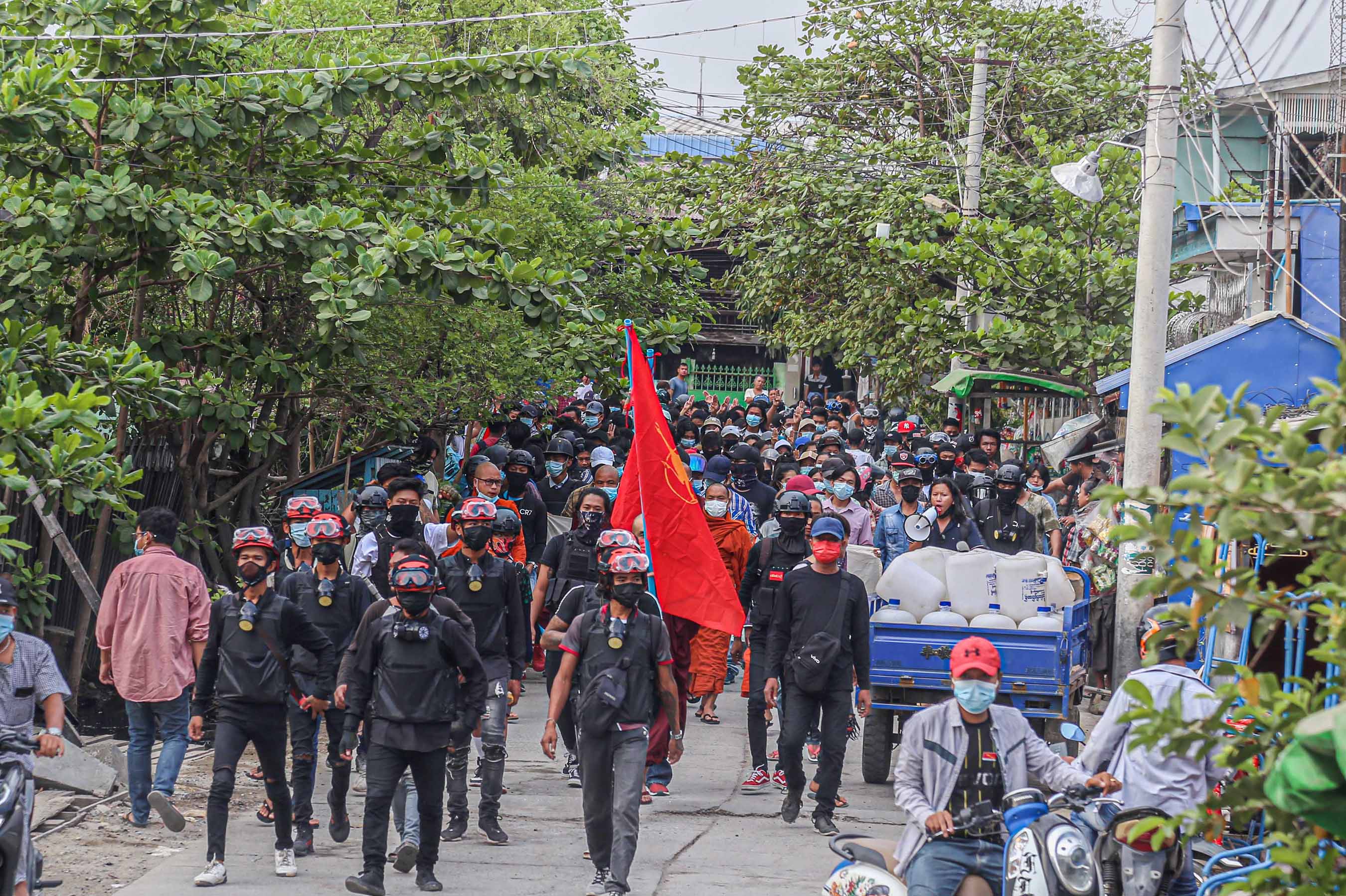 မန္တလေးမြို့က တပ်ပေါင်းစု အထွေထွေသပိတ် (ဓာတ်ပုံ)