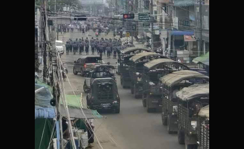 ဆန္ဒပြသူများကိုနှိမ်နင်းရာတွင် တရုတ်လုပ်မောင်းသူမဲ့ဒရုန်းများ စစ်တပ်က အသုံးပြုခဲ့