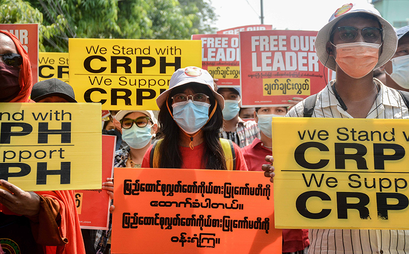အာဏာသိမ်းစစ်ကောင်စီအား ဆန့်ကျင်ဆန္ဒပြသည့် သံဃာသမဂ္ဂသပိတ်စစ်ကြောင်း