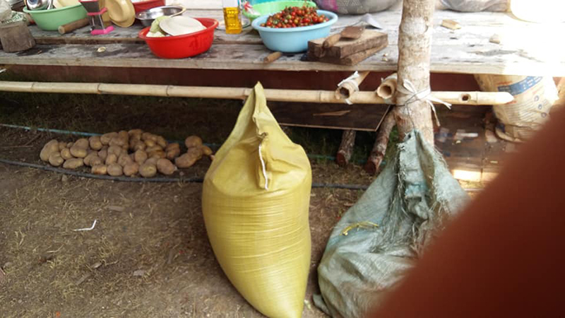 နမ္မတူမြို့နယ် မန့်မိုင်ယာယီစစ်ရှောင်စခန်းတွင် အစားအစာ အခက်အခဲဖြစ်နေ