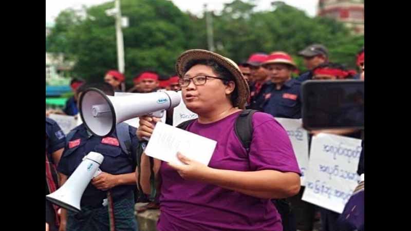 အလုပ်သမားရေးလှုပ်ရှားသူ ဒေါ်မျိုးမျိုးအေးကို အင်းစိန်ထောင်ပို့