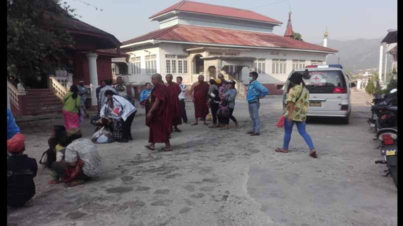 မိုးကုတ်မြို့ရှိ စစ်ဘေးရှောင်ပြည်သူများကို  အာဏာသိမ်းစစ်အုပ်စုက မောင်းထုတ်