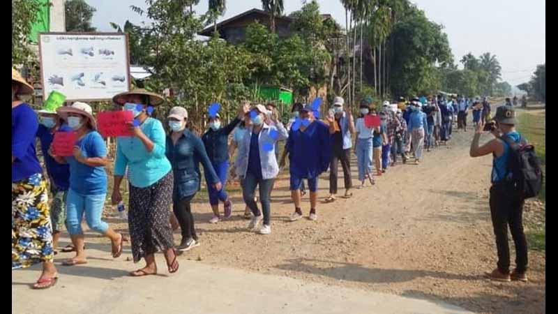 နမ္မတီးမြို့တွင် အပြာရောင်တီရှပ်ကမ်ပိန်းပြုလုပ်