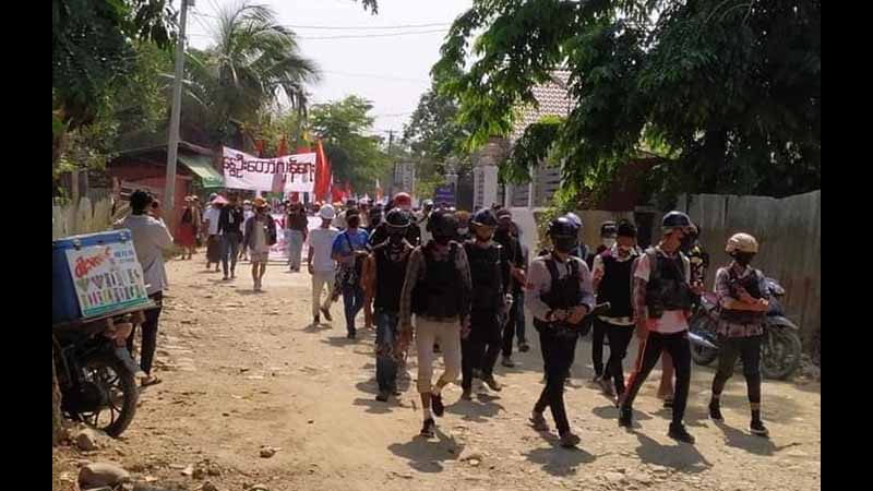 ဖားကန့်မြို့နယ်က စစ်အာဏာရှင်ဆန့်ကျင်လူထုလှုပ်ရှားမှု