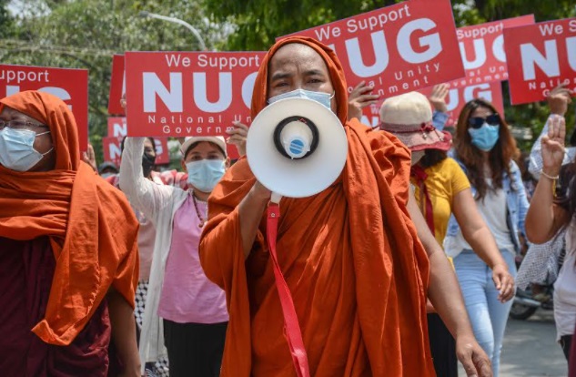 မန္တလေးမြို့က စစ်အာဏာရှင်ဆန့်ကျင်ရေး ရဟန်းရှင်လူကျောင်းသားပြည်သူလှုပ်ရှားမှု