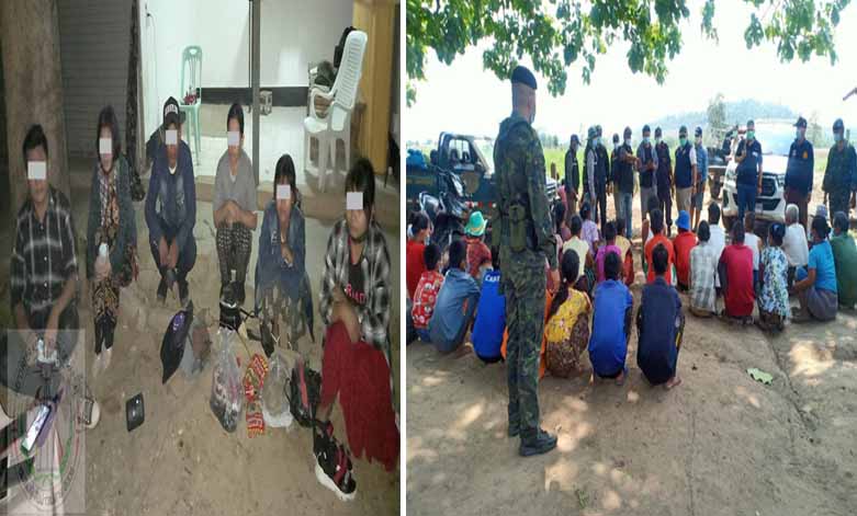 မဲဆောက် နှင့် မယ်ဆိုင်တွင် တရားမဝင် မြန်မာ ၅၅ ဦး ဖမ်းဆီးခံရ