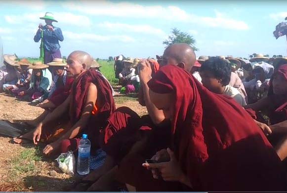 လက္ပံေတာင္း သပိတ္စခန္း၀န္းက်င္ ရဲအင္အား ထပ္မံတိုးခ်ဲ့
