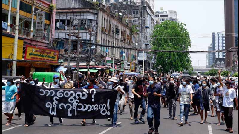 စစ်အာဏာရှင်တော်လှန်ရေးအတွက် သွေးမအေးတဲ့ ရန်ကုန်