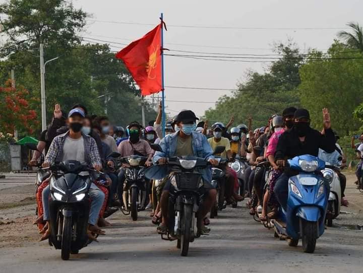 စစ်ကိုင်းသပိတ်ဖြိုခွဲခံရပြီး ပြည်သူ ၄ ဦး ဖမ်းဆီးခံရ