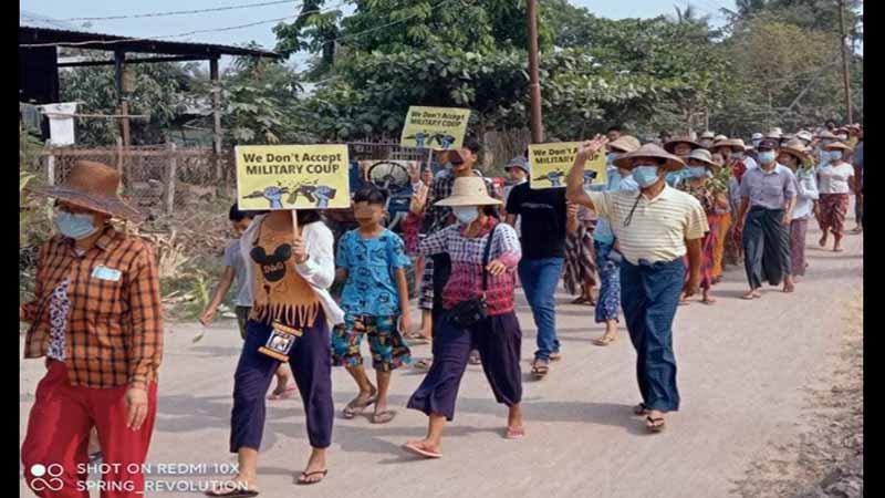 စစ်အာဏာရှင်ဖြုတ်ချရေး ရွှေဘိုသပိတ်စစ်ကြောင်း