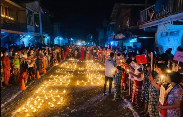 ဖားကန့် တာမခန်မြို့သစ် ညသပိတ်