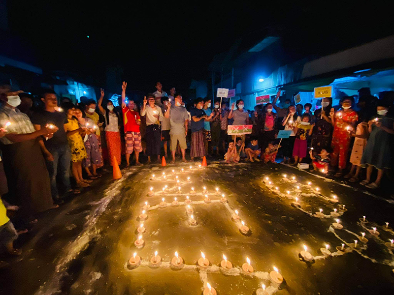 ဖားကန့်မြို့က တိုင်းရင်းသားများ NUG အစိုးရကို ထောက်ခံကြိုဆို
