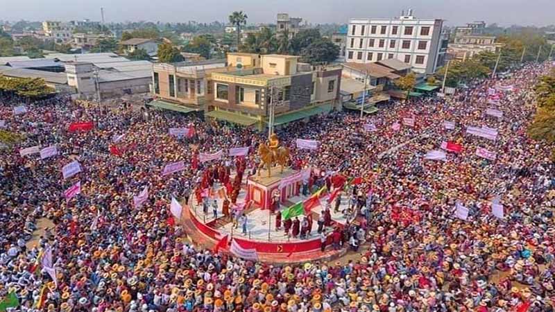 တန့်ဆည်မြို့နယ်တွင် စစ်အာဏာရှင်ဆန့်ကျင်ရေးဆန္ဒပြသူ ၃ ဦး ဖမ်းဆီးခံရ