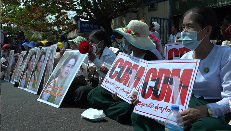 ဆရာ၊ဆရာမများ CDM ဆက်လုပ်ရန် မော်လမြိုင် ကျောင်းသားများကွန်ရက် တောင်းဆို
