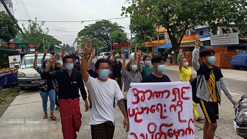 တောင်ဒဂုံသပိတ် လူငယ်အချို့ ဖမ်းဆီးခံခဲ့ရ
