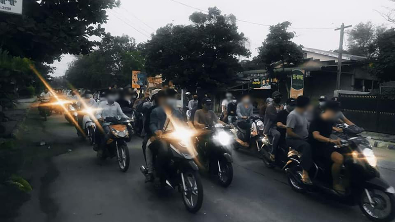 စစ်အာဏာရှင်ဆန့်ကျင်ရေး ရွှေဘိုအရုဏ်ဦးသပိတ် ဖြိုခွင်းခံရ