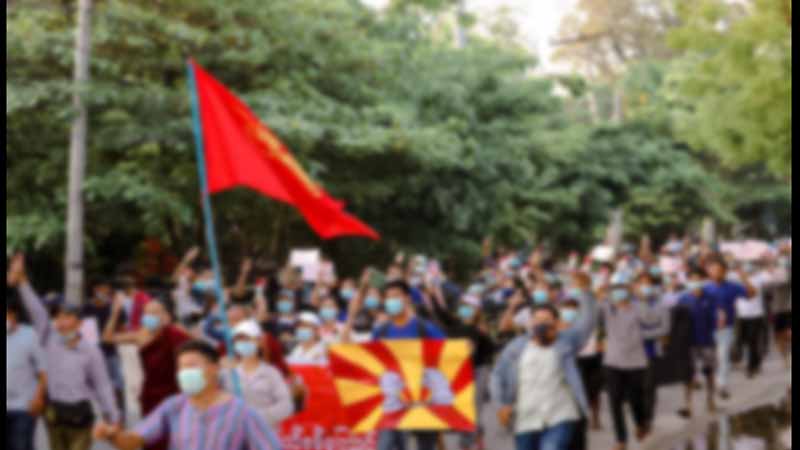 မန္တလေးတပ်ပေါင်းစု သပိတ်စစ်ကြောင်း ဖြိုခွင်းခံရပြီး အနည်းဆုံး ၅ ဦး ဖမ်းခံရ