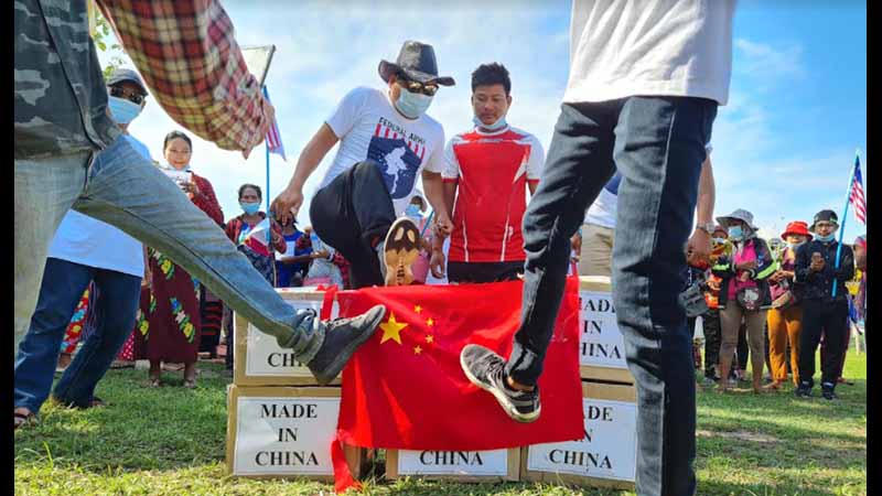 ကော့ကရိတ်မြို့နယ်က စစ်အာဏာရှင် ဆန့်ကျင်ရေးလူထုလှုပ်ရှားမှု