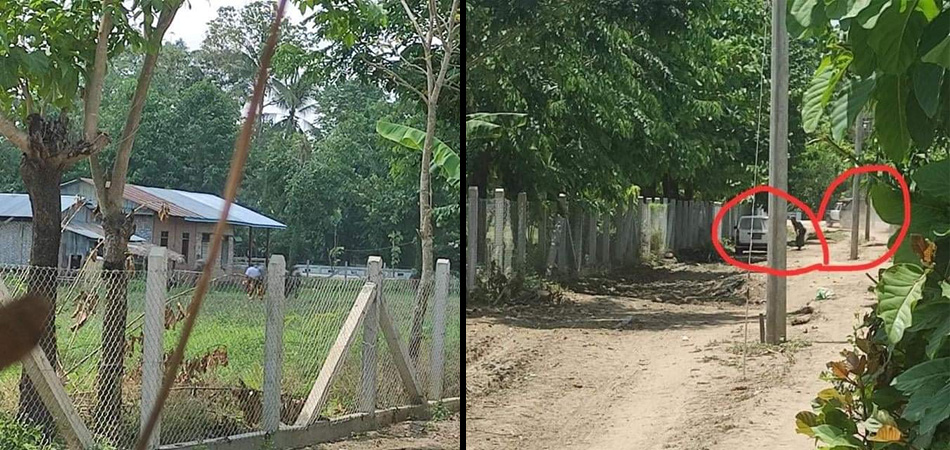 ကျောက်တံခါးမြို့နယ် ကျေးရွာစာသင်ကျောင်းဝင်းအတွင်းမှ စစ်တပ်က ရွာထဲကို ပစ်ခတ်ခြောက်လှန့်နေ