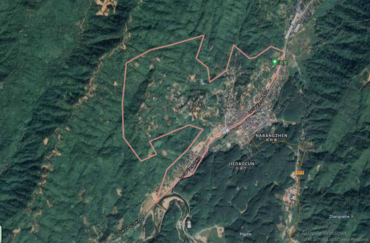 လိုင်ဇာမြို့ပေါ် တိုက်လေယာဉ်များ ပျံသန်း
