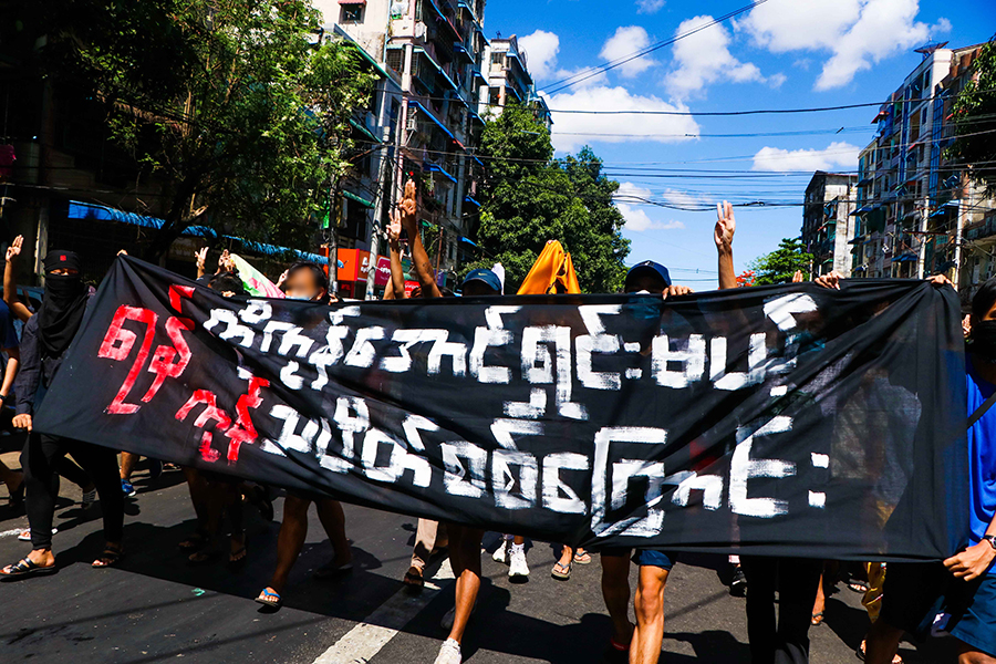 ရန်ကိုကုန်အောင်ရှင်းမယ့် ရန်ကုန်သပိတ်စစ်ကြောင်း