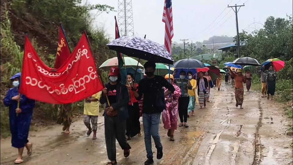 ဖားကန့်မှော်တွင်း ပြောက်ကျားသပိတ်ပြုလုပ်