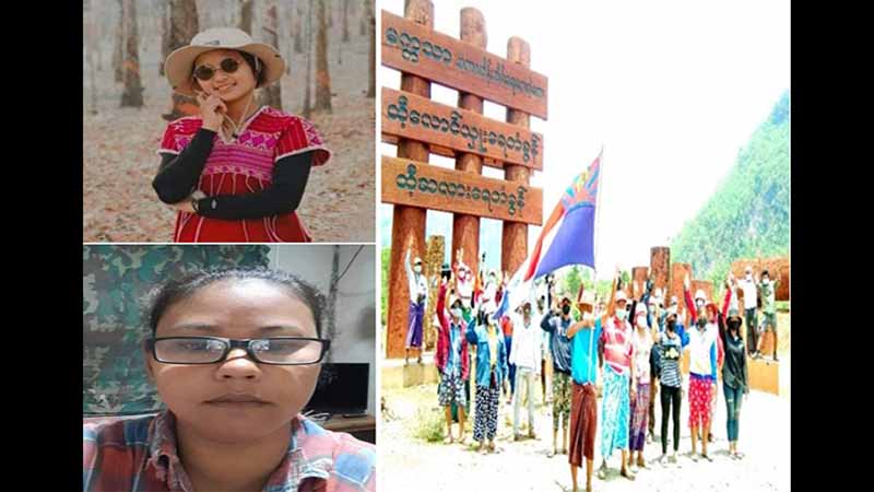 ဘုရားသုံးဆူတွင် ဆန္ဒပြ အမျိုးသမီးနှစ်ဦးကို အကြမ်းဖက်စစ်ကောင်စီက အဓမ္မဖမ်းဆီး