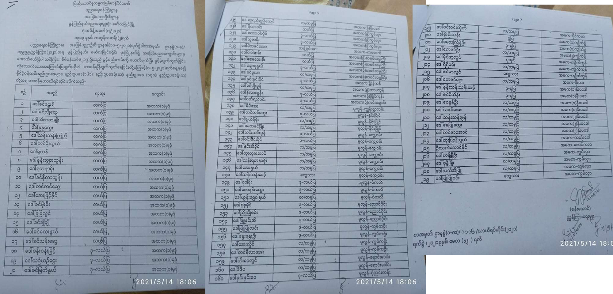 မုဒုံမြို့က CDM ဆရာ၊ ဆရာမ ၂၀၀ ကျော်ကို စစ်ကောင်စီက တာဝန်ကနေ ရပ်ဆိုင်း