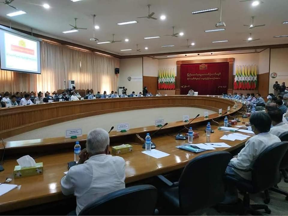 စစ်ကောင်စီ၏ ရွေးကောက်ပွဲကော်မရှင်နှင့်တွေ့ဆုံပွဲ မွန် ၂ ပါတီလုံး တက်ရောက်