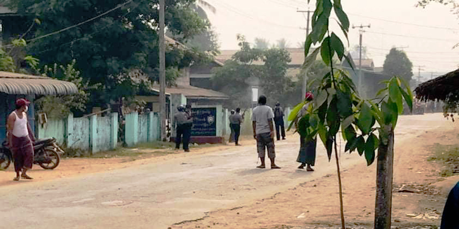 ပဲခူးတိုင်း ဖဒိုနယ်မြေရဲစခန်းတွင် ဗုံး ၂ လုံးပေါက်ကွဲ