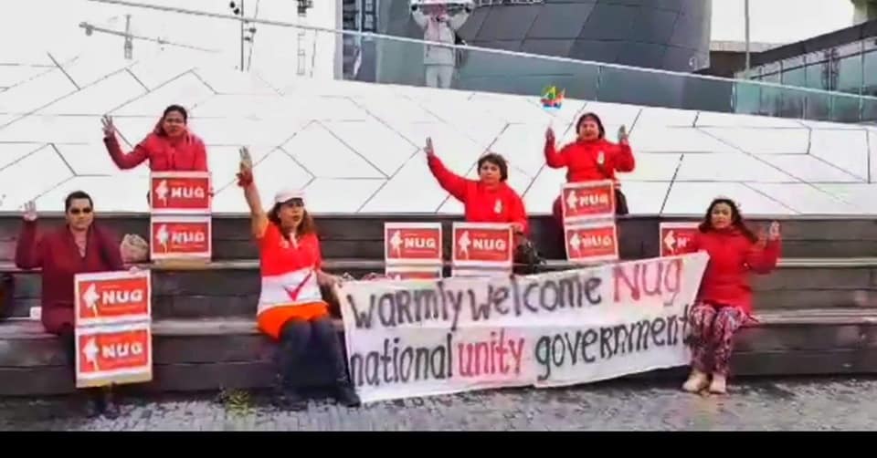 နယ်သာလန်ရောက်မြန်မာများ No Fly Zone Campaign ပြုလုပ်