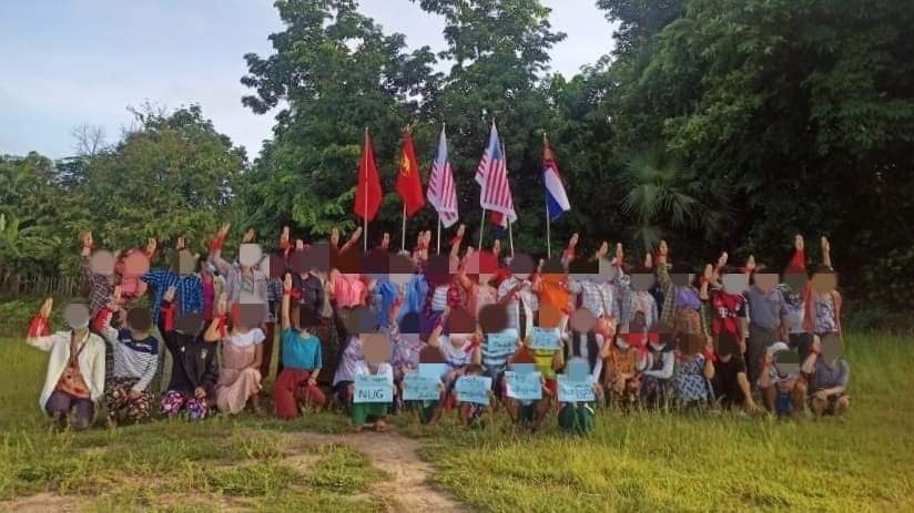 ပေါင်မြို့နယ်က ပင်မသပိတ်စစ်ကြောင်း ဆက်လက်ဆန္ဒပြ
