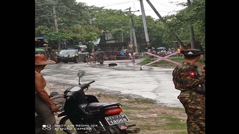 ပုသိမ်မြို့တွင် ဗုံးလန့်မှုဖြစ်