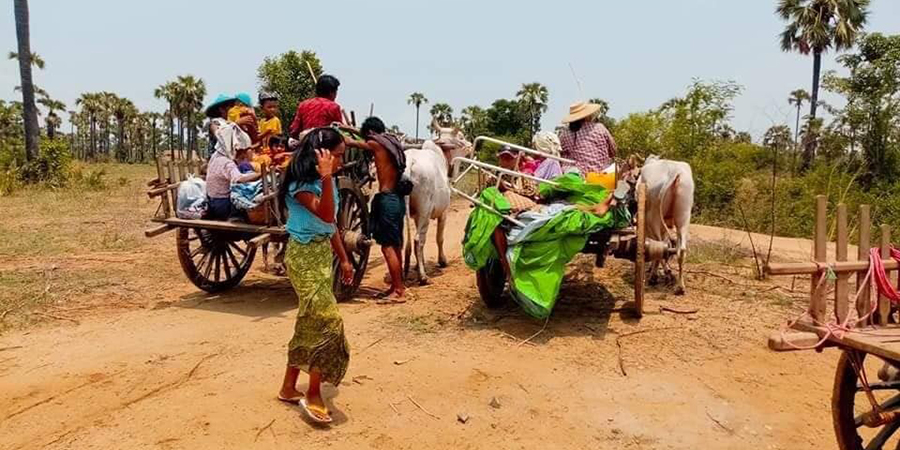 ယင်းမာပင်မြို့နယ် စည်လှောင်ရွာ၌ ပစ်ခတ်မှုများဖြစ်ပွားပြီး ဒေသခံများထွက်ပြေးတိမ်းရှောင်